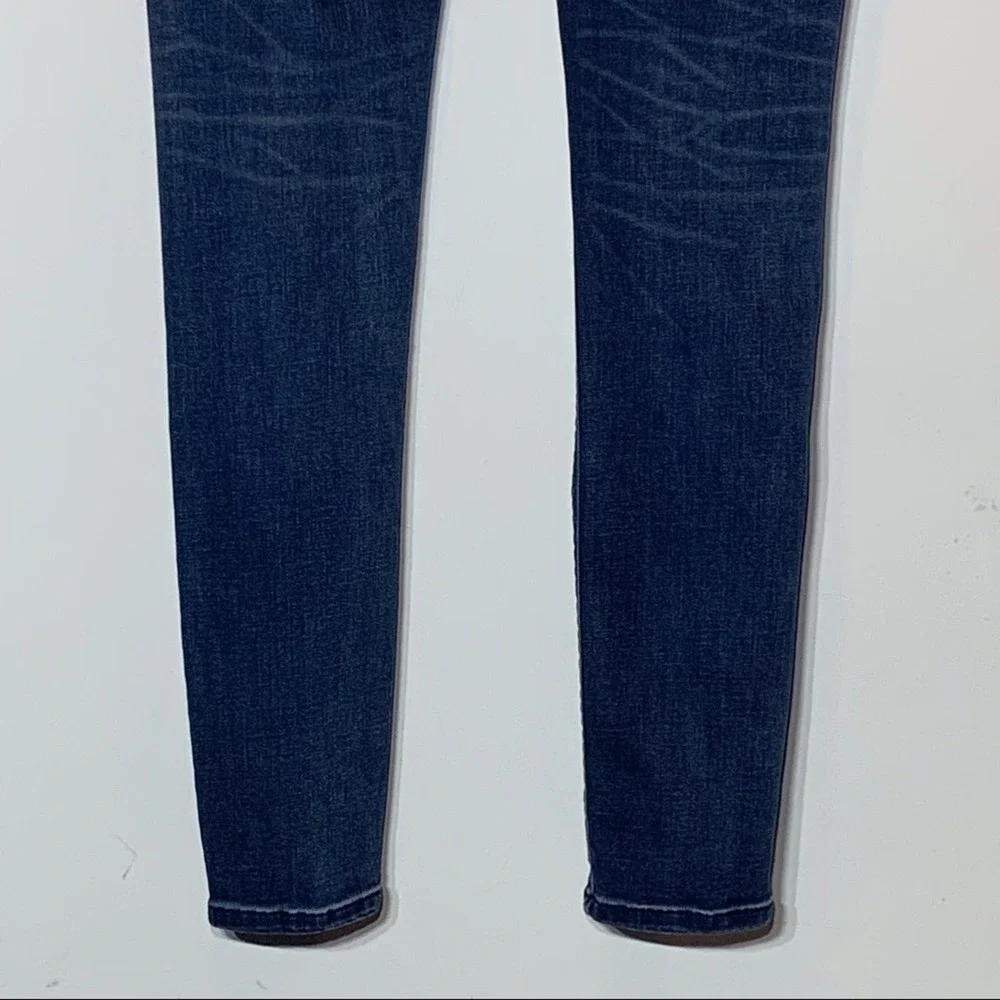 EUC Express‎ Dark Wash Mid Rise Legging Denim Jeans Size 4